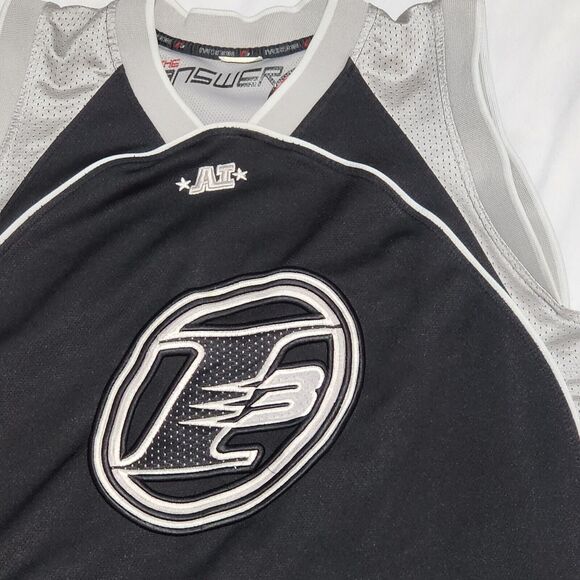 Vintage Y2K Allen Iverson Reebok I3 basketball Street ball Jersey Black Grey 48 - Picture 3 of 6